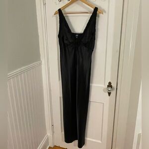 Wild Fable Target Black Maxi Slip Dress with Lace